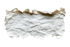 Torn paper from a notebook isolated on transparent background. png