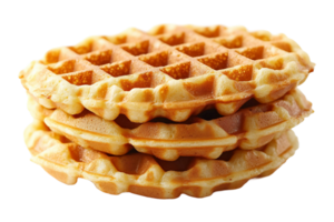 Waffle stack isolated on transparent background. png