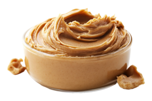 Creamy peanut butter isolated on transparent background. png