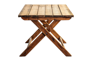 Folding table isolated on transparent background. png