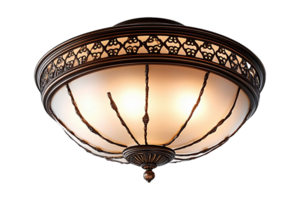 Light fixture design isolated on transparent background. png
