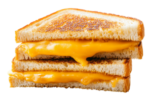 Grilled cheese isolated on transparent background. png