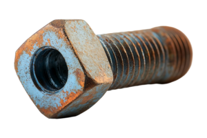 Nut and bolt isolated on transparent background. png
