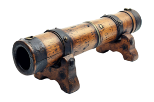 Pirate cannon isolated on transparent background. png