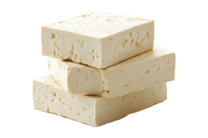 Tofu block isolated on transparent background. png