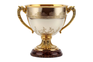 Trophy cup isolated on transparent background. png