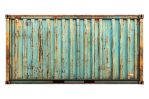 Shipping container isolated on transparent background. png