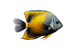 Angelfish on transparent background. png