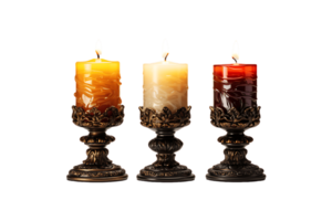 Candle Stands on transparent background. png