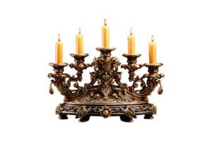 Candelabra on transparent background. png