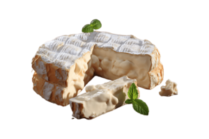 Camembert Cheese on transparent background. png