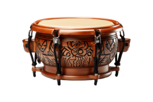 Bongo Drum on transparent background. png