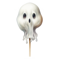 A Melted Skull-Shaped Object on a Stick png