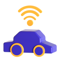 A car with wifi and a wifi icon png