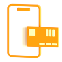 A phone and a credit card are shown on a black background png
