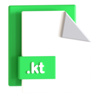 A green folder with a kt logo on it png