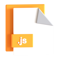 uma Arquivo pasta com a js logotipo em isto png