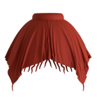 A red skirt with fringes on it png