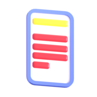 A phone with a message on it png