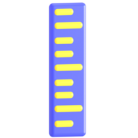 A blue and yellow bar with a number on it png