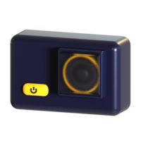 A small camera with a yellow light on it png