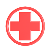A red cross in a circle on a black background png