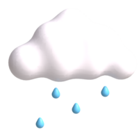 A cloud with rain drops on it png