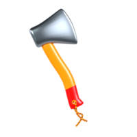 An axe with a rope attached to it png