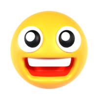 A smiling emoticion with a big smile png