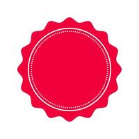 Red stamp label icon illustration vector