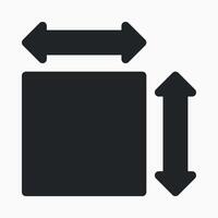 Square Measurement Icon vector