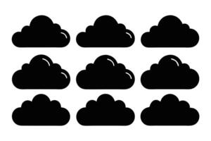 Cloud Icon Set vector