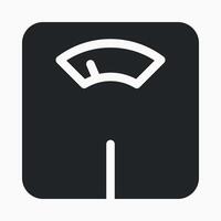 A weight scale icon on a white background vector