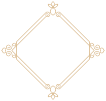 Gradient gold frame vintage horizontal frame Free space for text png