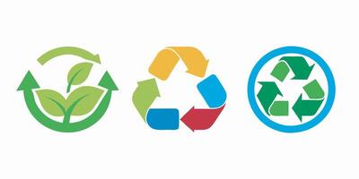 Recycle Icon Set vector