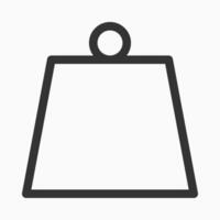 Weight Icon for Load Measurement vector