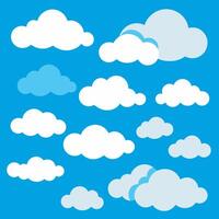 Cloud Icons for Weather Forecast vector