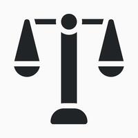 Scale Balance Icon for Justice and Equality vector