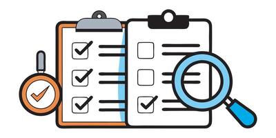 Quality Control Checklist Icon vector