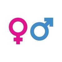 Gender Icon pink and blue symbol, Male and female symbol for your web site design, logo, app, UI. vector