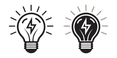 Light Bulb Idea Icon vector