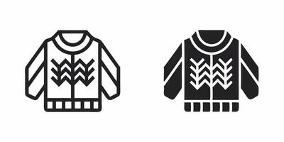 Sweater Icons for Festive Design vector
