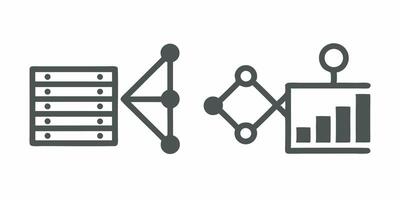 Data Analytics Icons for Business and Research vector