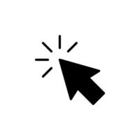 Cursor Click Icon for Web Navigation vector