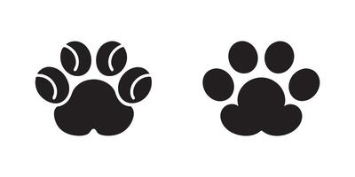 Paw Print Icon Set vector