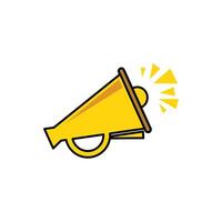 Megaphone icon. Loudspeaker icon on white background. Megaphone flat icon. Icon and symbol design elements for your promotion design vector