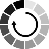 Loading gradient icon Circle Waiting for Connection Buffer Download vector
