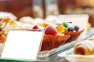 Assorted Fresh Desserts Displayed Elegantly at a Catered Event photo
