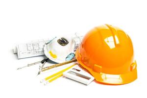 Set of architect tools photo