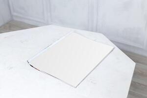 Mock up, photo paper, white sheet